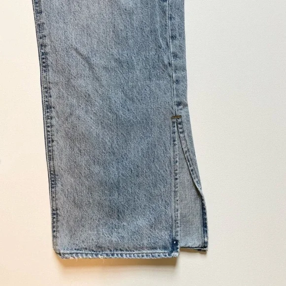 Denim Forum Sky Blue Wide Leg Jeans - Picture 8 of 8